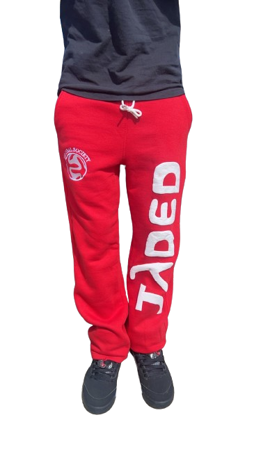 Red “JADED” Sweatpants