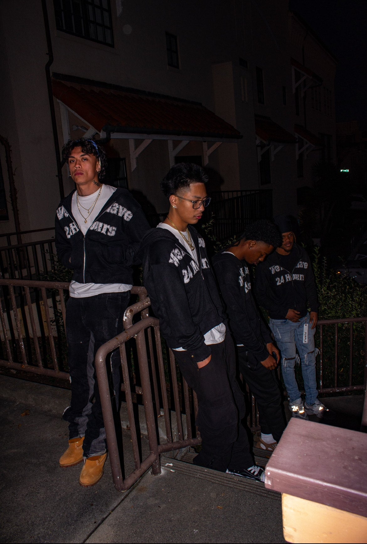 “WE ALL HAVE 24 HOURS” Zip Up Jacket